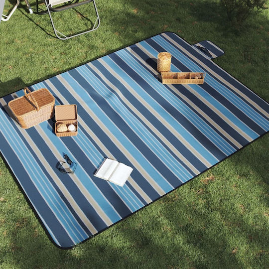vidaXL Blanket 150x150cm in Blue color