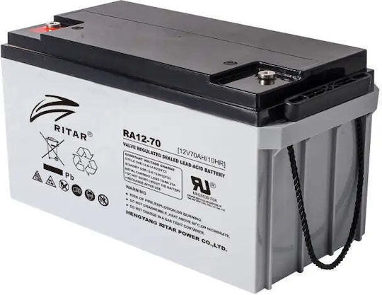 Ritar Батерия UPS с Капацитет 70Ах и Напрежение 12V 1бр