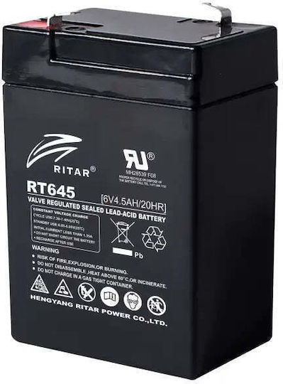 Ritar Батерия UPS с Капацитет 4.5Ах и Напрежение 6V 1бр