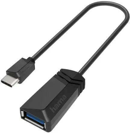 Hama Usb-c Adapter Male Usb 3.2 Gen 1 A Female 5gbit/s 0.15 M Black