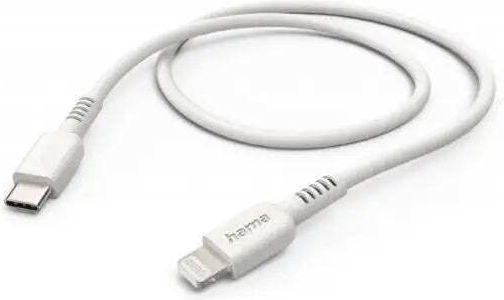 HAMA USB-C to Lightning Cable Λευκό 1m 00187284