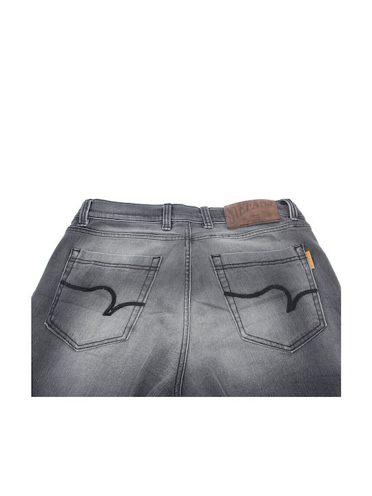 Men's Jeans Pants Elastic Black
