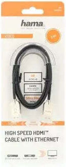 HAMA Cable HDMI male - HDMI male 2m Μαύρο