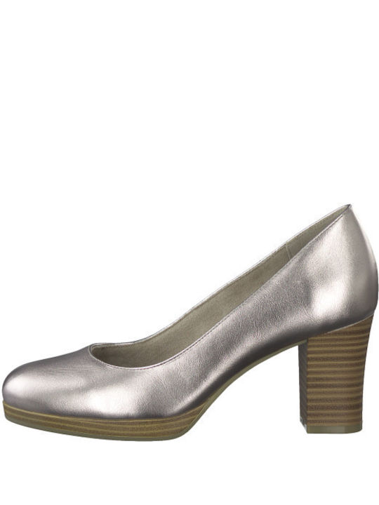 Jana Pointed Toe Gold Medium Heels