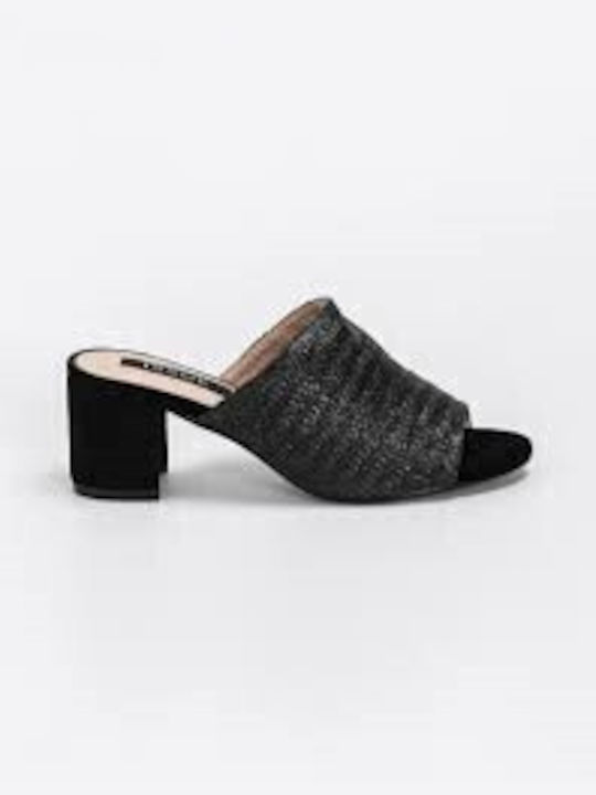 Heel Mules Black