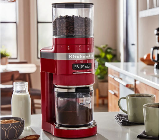 Kitchenaid Electric Coffee Grinder 150W for 340gr Beans and 70 Grind Levels Beige