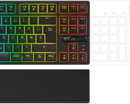 HAMA uRage Exodus 860 Mechanical Gaming Mechanical Keyboard with Outemu Blue switches and RGB lighting (International English)