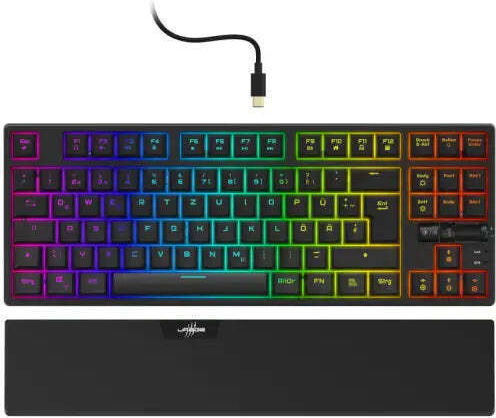 HAMA uRage Exodus 860 Mechanical Gaming Mechanical Keyboard with Outemu Blue switches and RGB lighting (International English)
