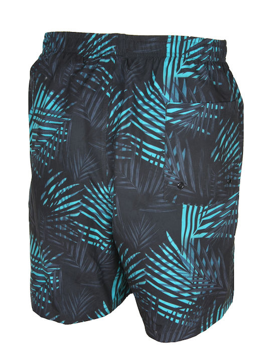 Sabart Men's Swimwear Bermuda Black with Patterns