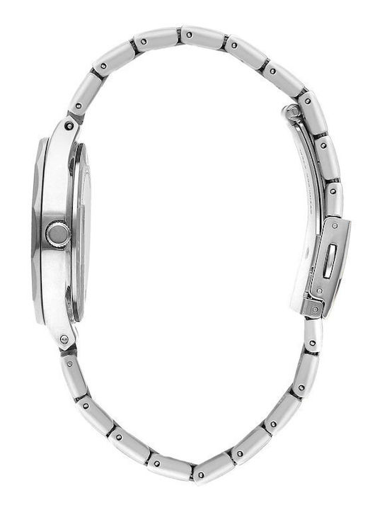 Lee Cooper Crystals Кварцов Часовник с Метална Верижка
