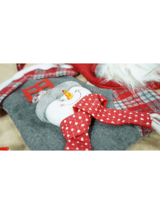 Christmas Decorative Gray Socks L30xW15cm
