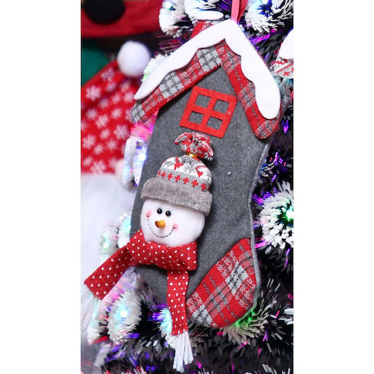 Șosetă Decorativă de Crăciun L30xl15cm. Gri