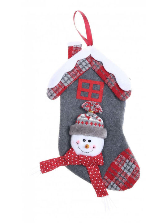 Christmas Decorative Gray Socks L30xW15cm