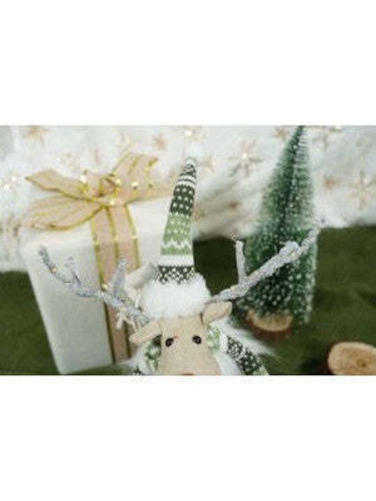 Christmas Figure Reindeer White Height 33cm