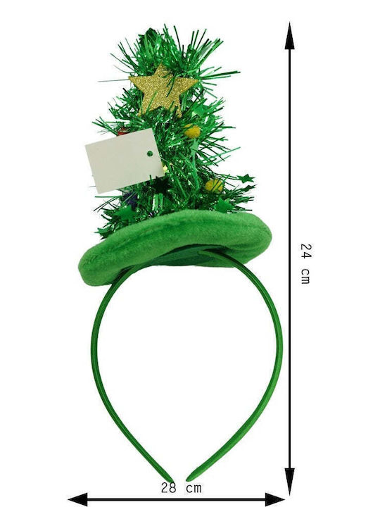 Accesorii de Crăciun Benzi pentru cap Verde cu Model Brad