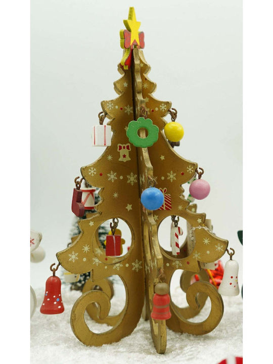 Weihnachtsdekoration Baum 20cm Gold