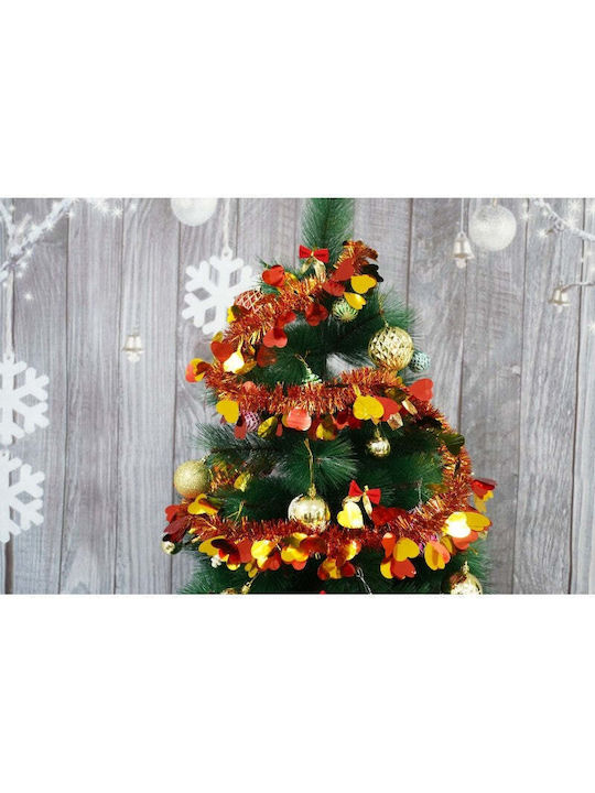 Weihnachtliche Girlande Plastik Rot 200x9cm 1Stück