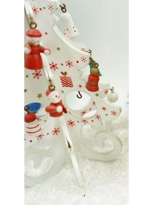 Weihnachtsdekoration Baum 20cm Weiß