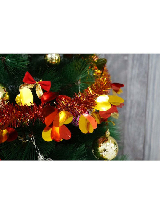 Weihnachtliche Girlande Plastik Rot 200x9cm 1Stück