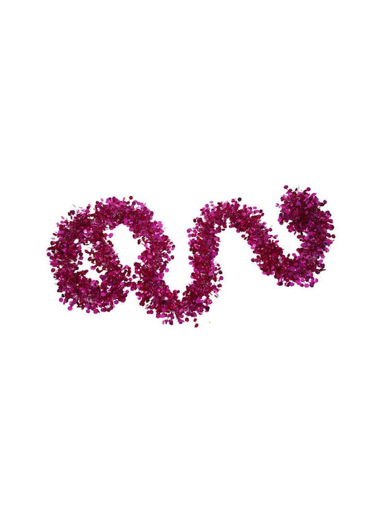 Weihnachtliche Girlande Plastik Rosa 200x9cm 1Stück