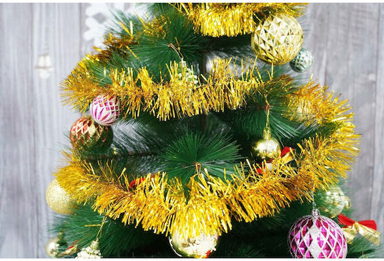 Weihnachtliche Girlande Plastik Gold 200x7cm 1Stück