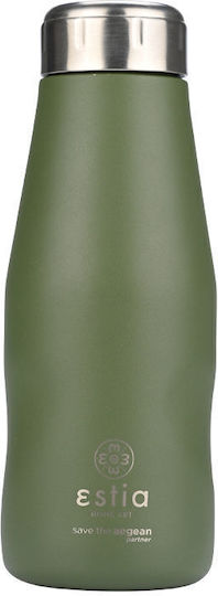 Estia Travel Flask Save the Aegean Bottle Thermos Stainless Steel BPA Free 350ml Forest Spirit