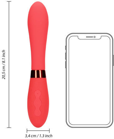 Shots Salsa Vibrator G-Punkt 20,5cm Rote