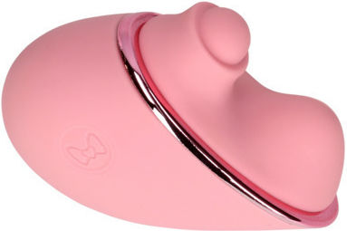 Shots Tapping Heart Klitoris Vibrator 15cm Rosa