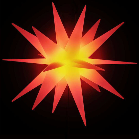 vidaXL Weihnachtliche Dekorative Sterne Metallisch Rot 26.5x35cm 3Stück