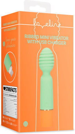 Shots Ribbed Vibrator Grün