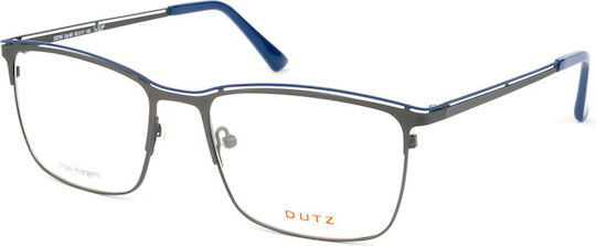 Dutz Eyewear Metal Eyeglass Frame Gray DU796-85