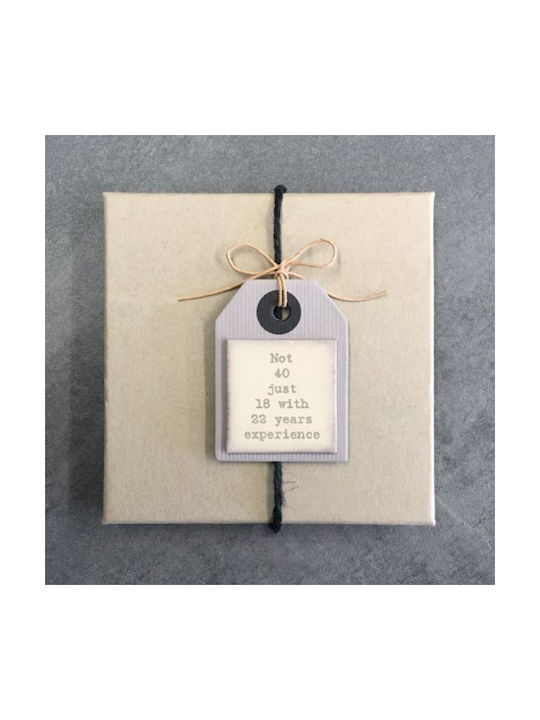 Στολίδι Ταμπελάκι Χάρτινο 4x6cm