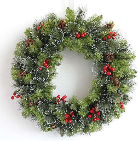 Crăciun Decorativ Coroană de flori cu Diametru 60cm.