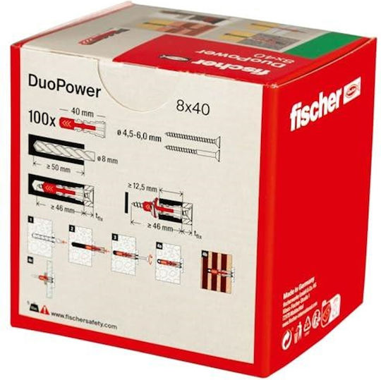 fischer Duopower Oops Plastic 8x40mm