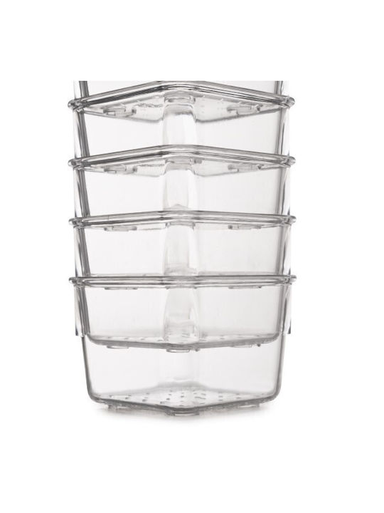 Emuca Drawer Organizer with Drawers & Dividers Transparent 10 Pieces 30.3x30.3x5.4cm