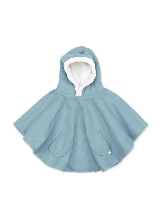 Kids Casual Coat Long Hooded Blue