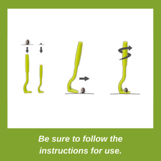 Nunbell Pet Dog and Cat Tick Removal Tweezer Green 2 Pieces