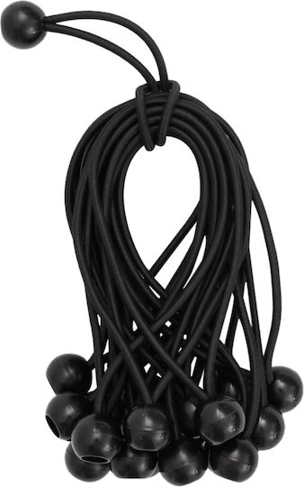 vidaXL Laces Black 210mm Set of 25pcs