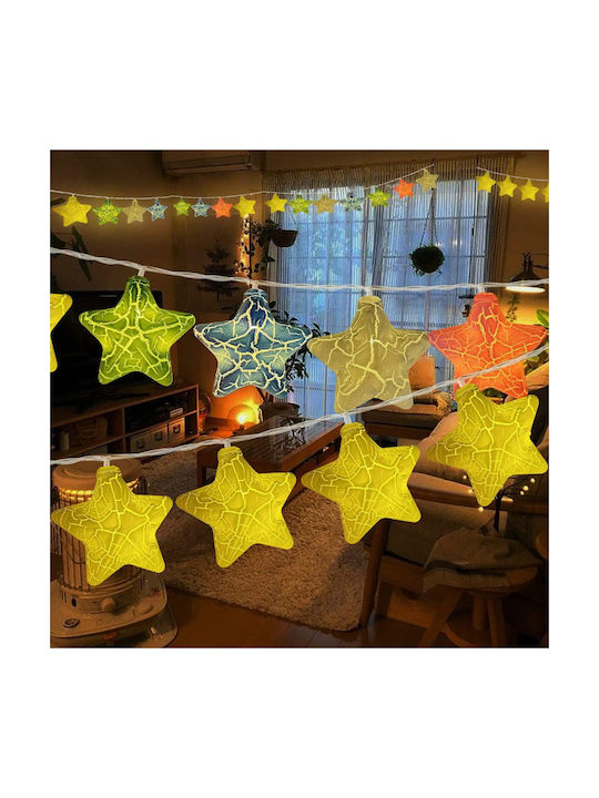 Led Star Lichterkette für den Außenbereich 6m