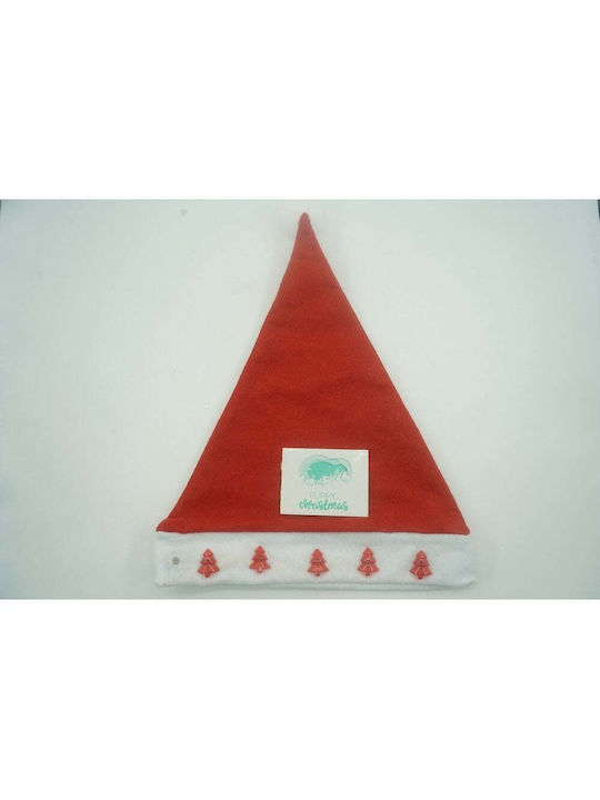 Weihnachts-Kappen Rot mit Muster Baum