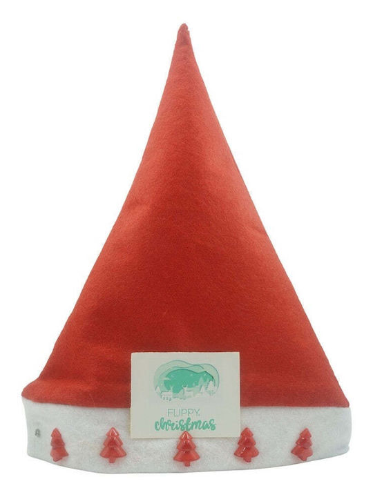 Weihnachts-Kappen Rot mit Muster Baum