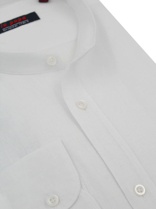 La Pupa Men's Shirt Linen White