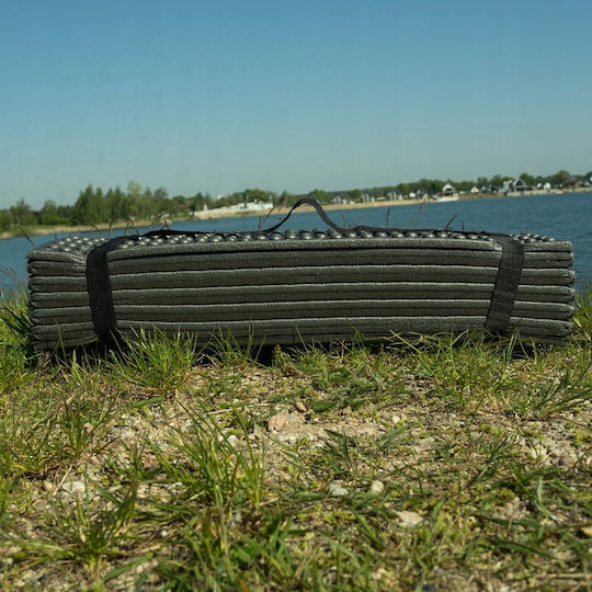 Single Substrat Camping 180x60cm Grosime 1cm în culoarea Negru