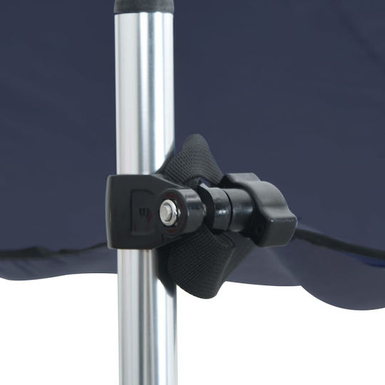 Bootsverdeckverlängerung T-Form Marineblau 174x205x115-194 cm