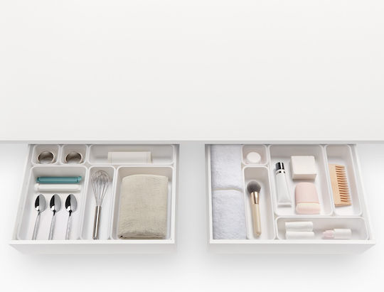 Rayen Plastic Drawer Organizers White 8pcs 6182 Rayen Plastic Drawer Organizers White 8pcs 6182