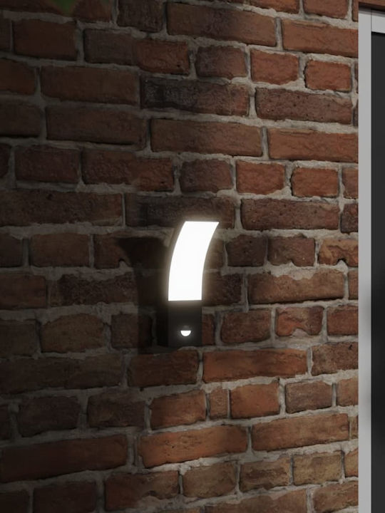 vidaXL Wandmontierte Außenleuchte LED IP54 9W mit Warmweiß Licht 7x4.5x23εκ.