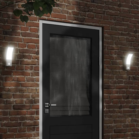 vidaXL Стенно Външно Осветително Тяло LED IP54 9W с Топло бяло Светлина 7x4.5x23εκ.