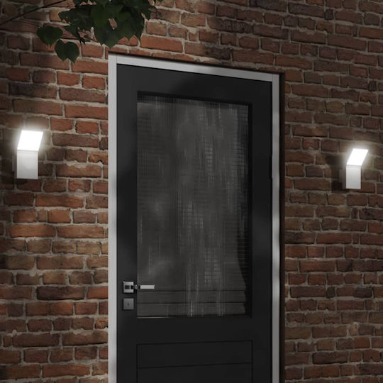vidaXL Lumină de exterior montată pe perete LED IP54 9W cu Alb Cald Lumină 10x15x22εκ.