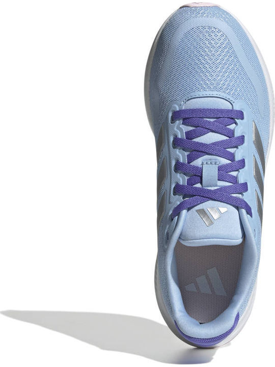 adidas Runfalcon 5 Glow Albastru Deschis / Argintiu Metalizat / Roz Transparent