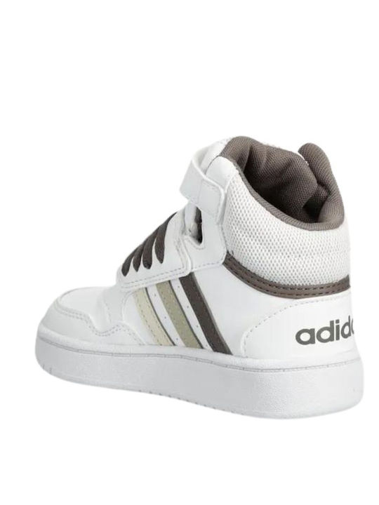 Hoops Mid 3.0 Αθλητικά Παιδικά Παπούτσια Running με Σκρατς Λευκά